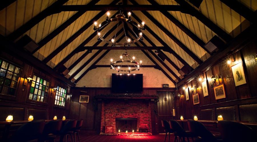 Tom Bergins Lower Level Fireplace Room Banquet Hall